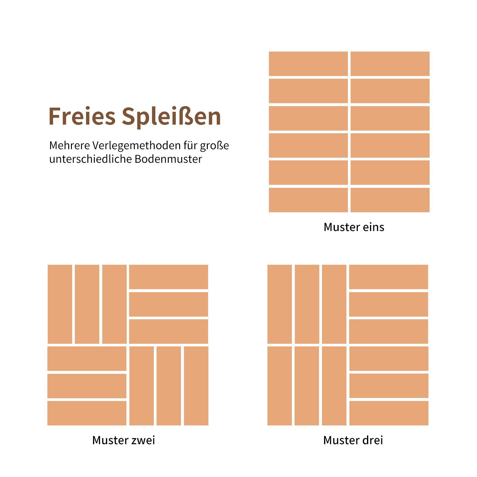 COSTWAY Holzfliesen, 27St. x cm Akazienholz, Muster Karo 2,4 30 x 30 Klickfliesen, aus