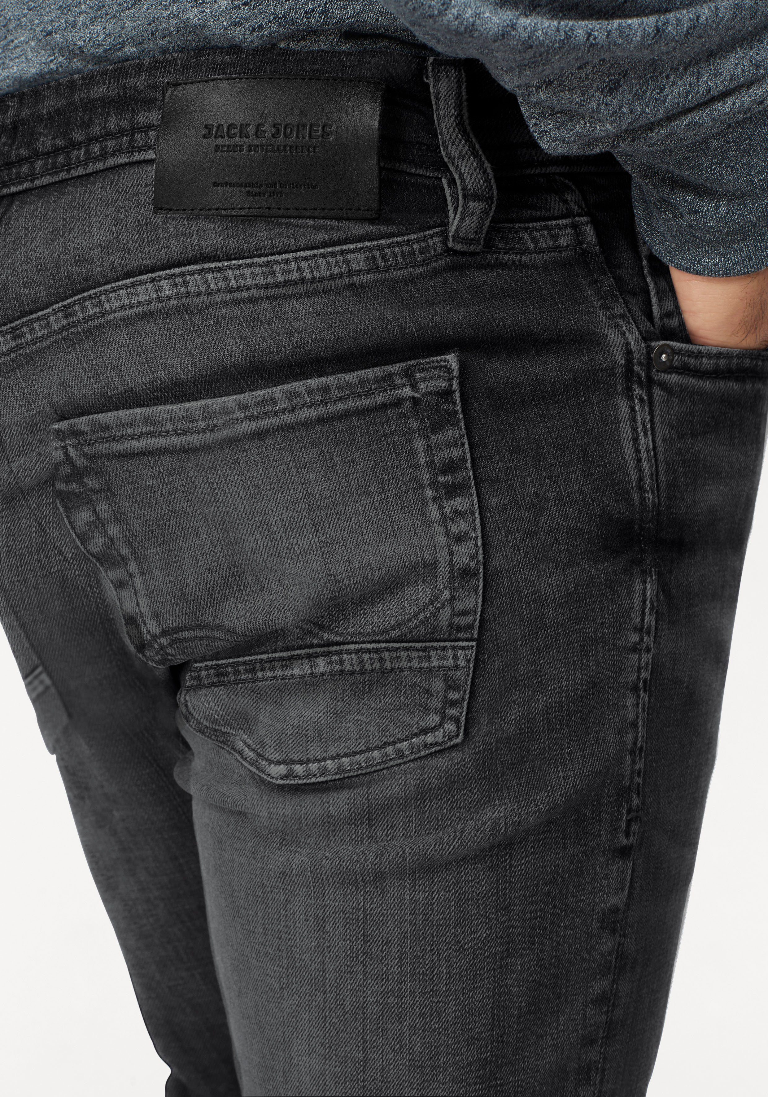 Jack & Jones Slim-fit-Jeans JJIGLENN – Slim-Fit-Jeans mit niedriger Leibhöhe Used, modisch, slim fit, Denim/Jeans
