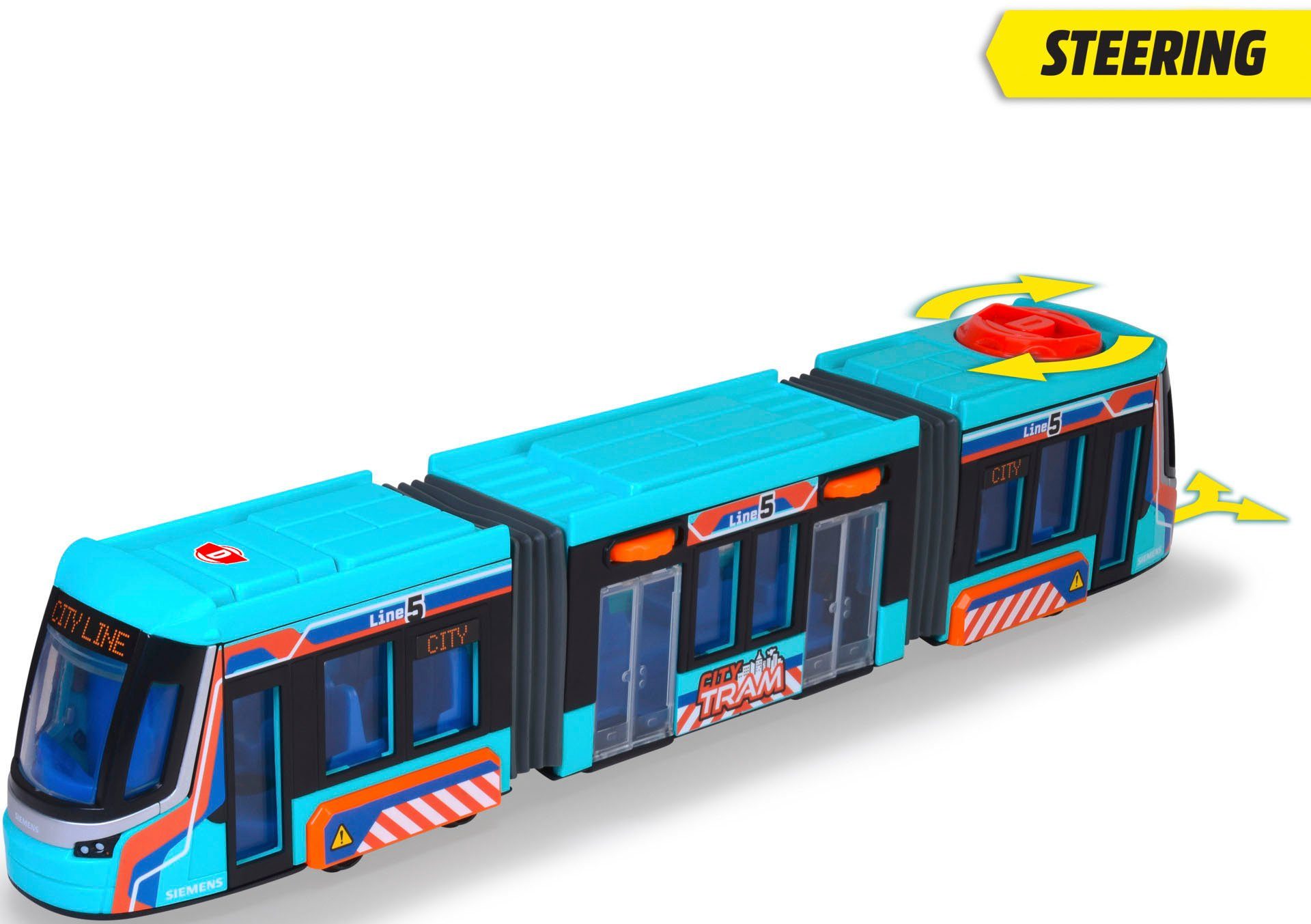 Dickie Toys toy tram Siemens City Tram