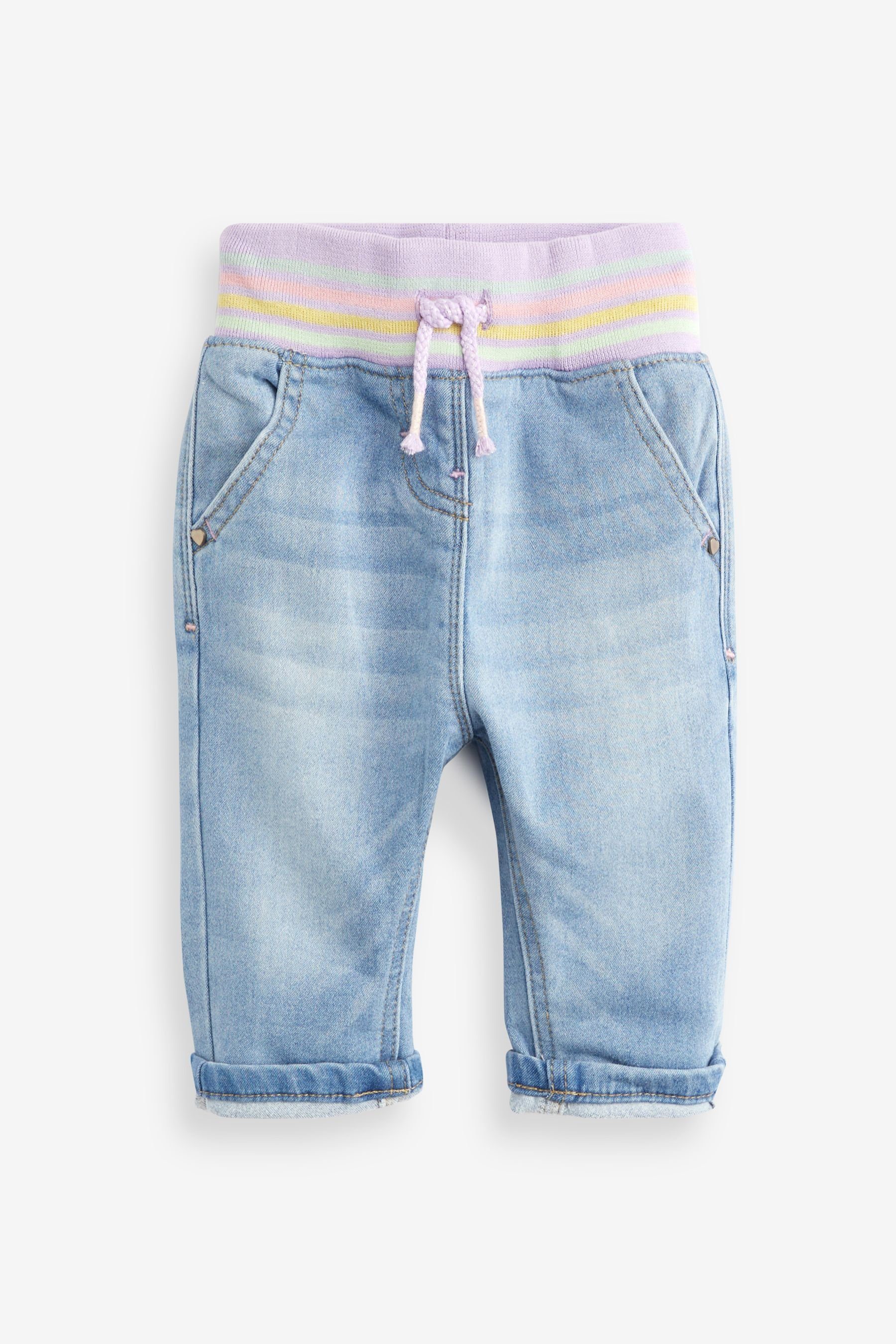 Light Denim 5-Pocket-Jeans (1-tlg) Schlupf-Jogginghose Blue Next