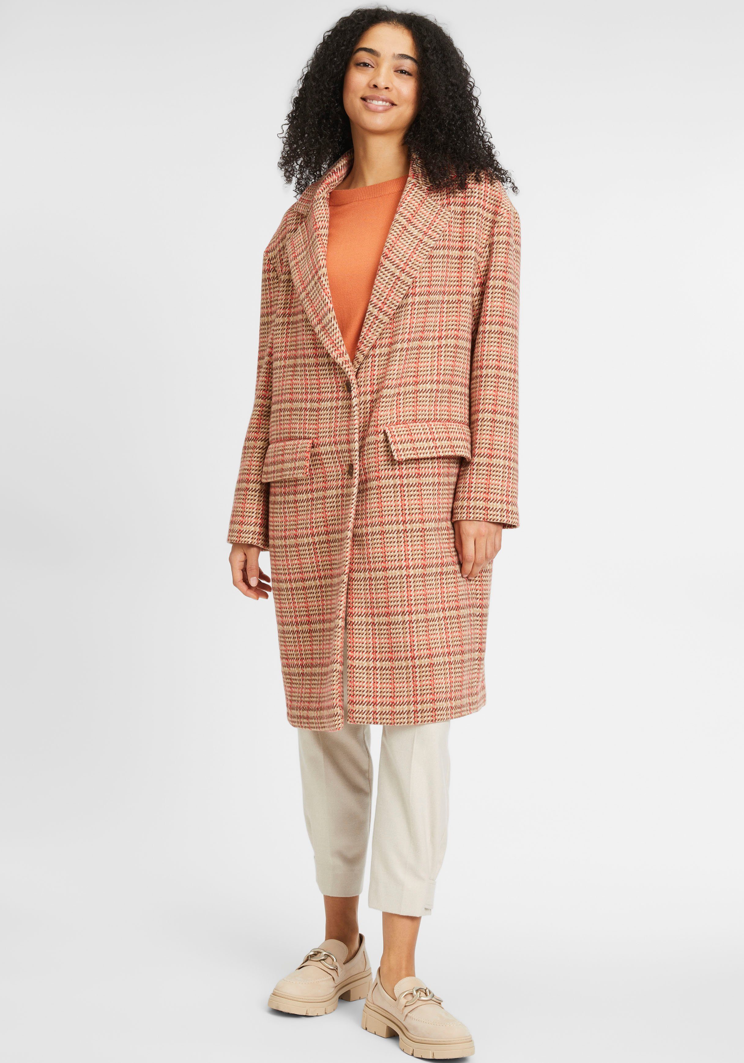 Tamaris Wollmantel in kariertem Design - NEUE KOLLEKTION günstig online kaufen