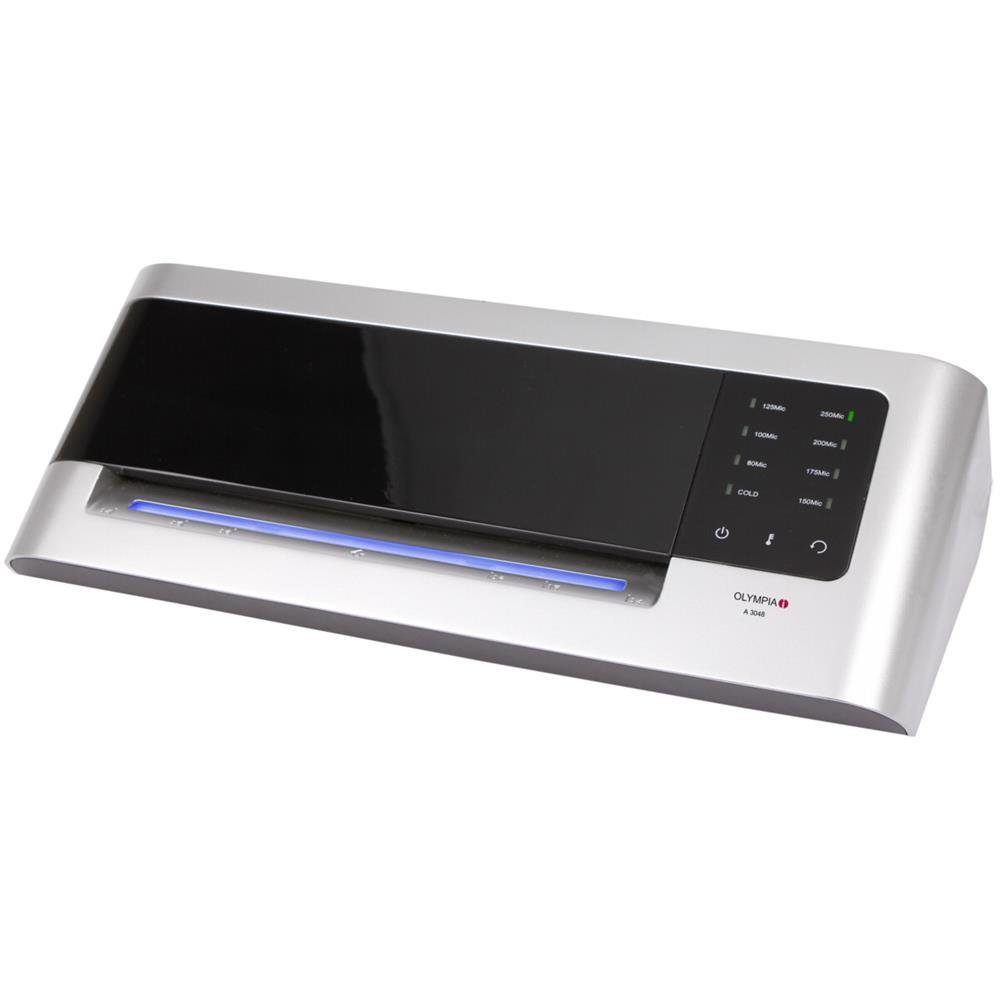 OLYMPIA OFFICE Laminiergerät A 3048 bis DIN A3 Professionell, Laminierbreite 330 mm, LED-Leiste, weiß/schwarz