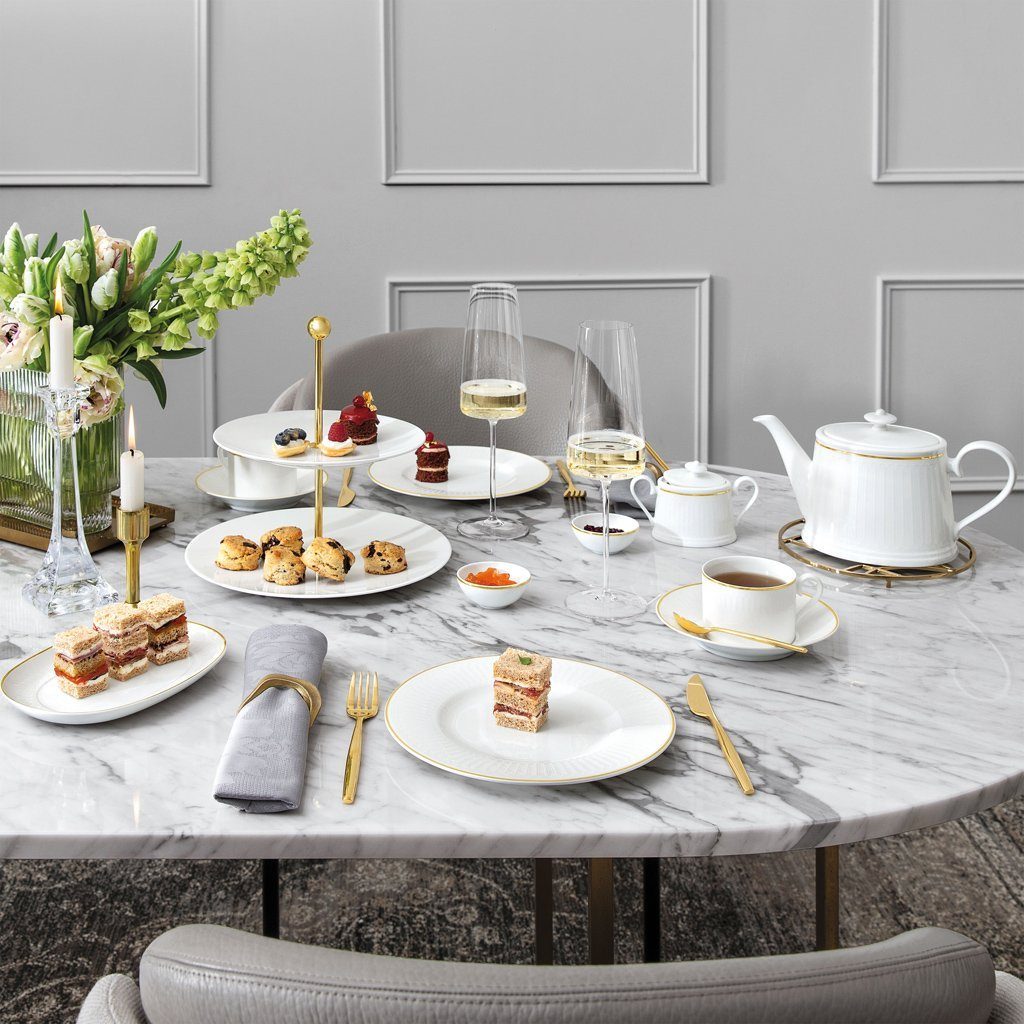Villeroy & Boch Signature Servierschüssel Chateau Septfontaines, Porzellan, (1-tlg), Premium Bone Porcelain, 1 Stck, spülmaschinenfest, Made in Germany