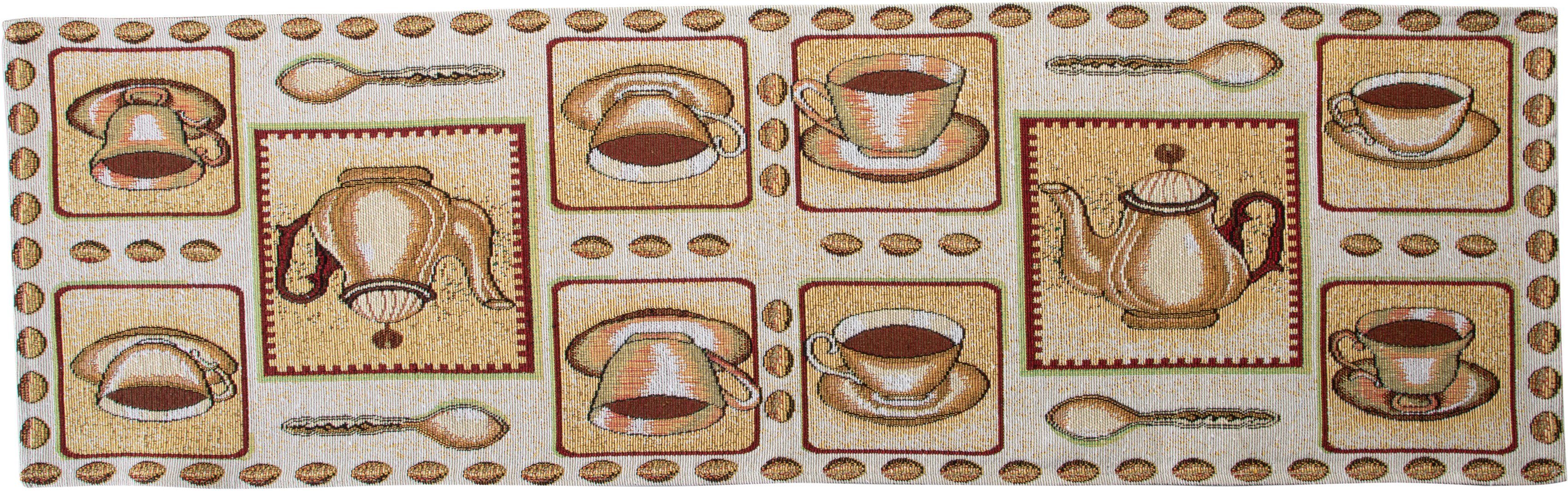 SPRÜGEL Tischläufer Kaffeepause (1-tlg), Gobelin | Tischläufer