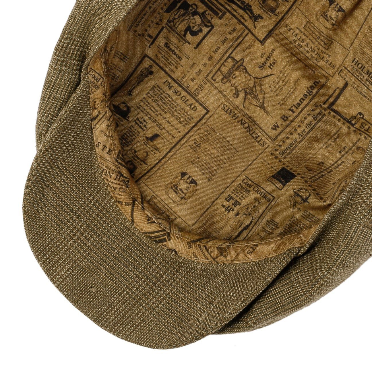 Stetson Flat Cap (1-St) Schirmmütze mit Schirm, Made in Germany