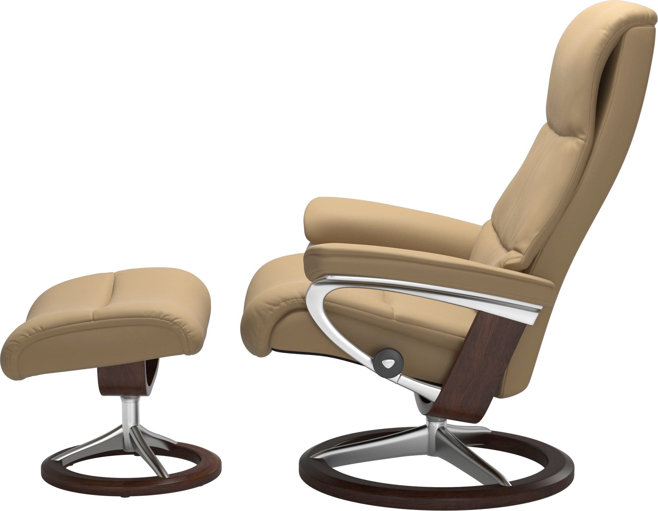 Stressless® Signature Größe View, Base, Relaxsessel Braun mit M,Gestell