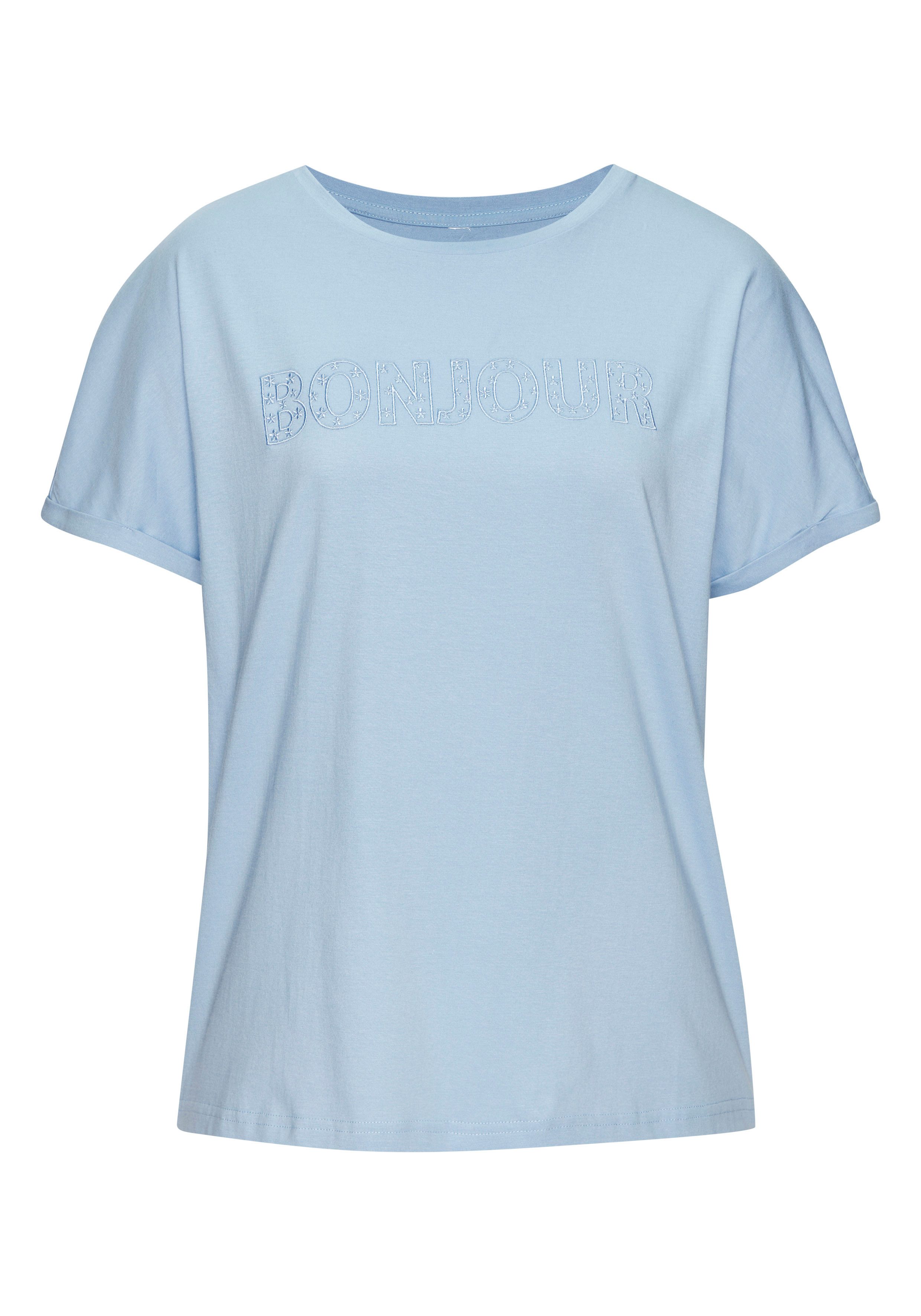 T-Shirt mit Stickerei