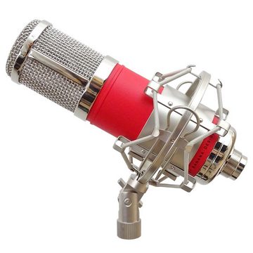 Monkey Banana Mikrofon Hapa USB-Mikrofon mit Ständer Rot