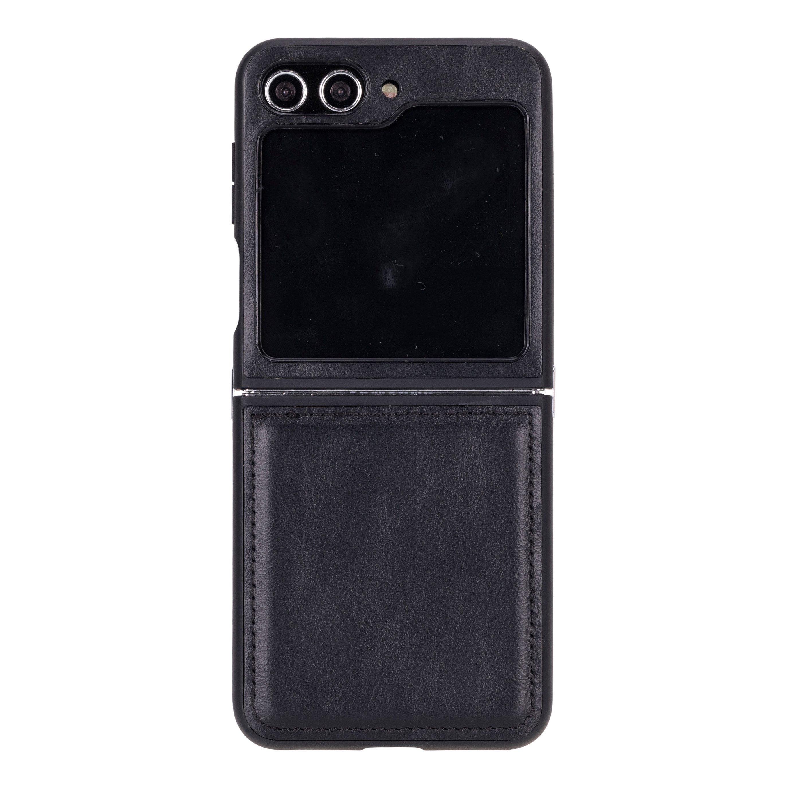 Renna Leather Handyhülle für Samsung Z FLIP 6 -Z FLIP 5 Echtes Leder Case Cover