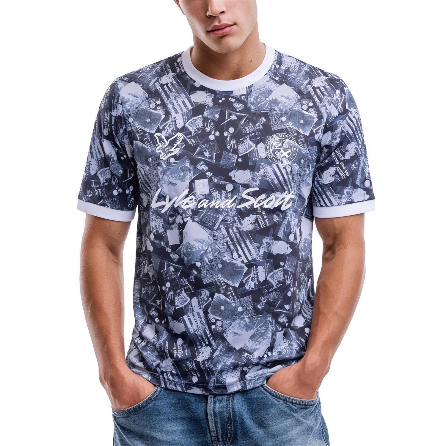 Lyle & Scott T-Shirt T-Shirt Lyle & Scott Industrial Print Football