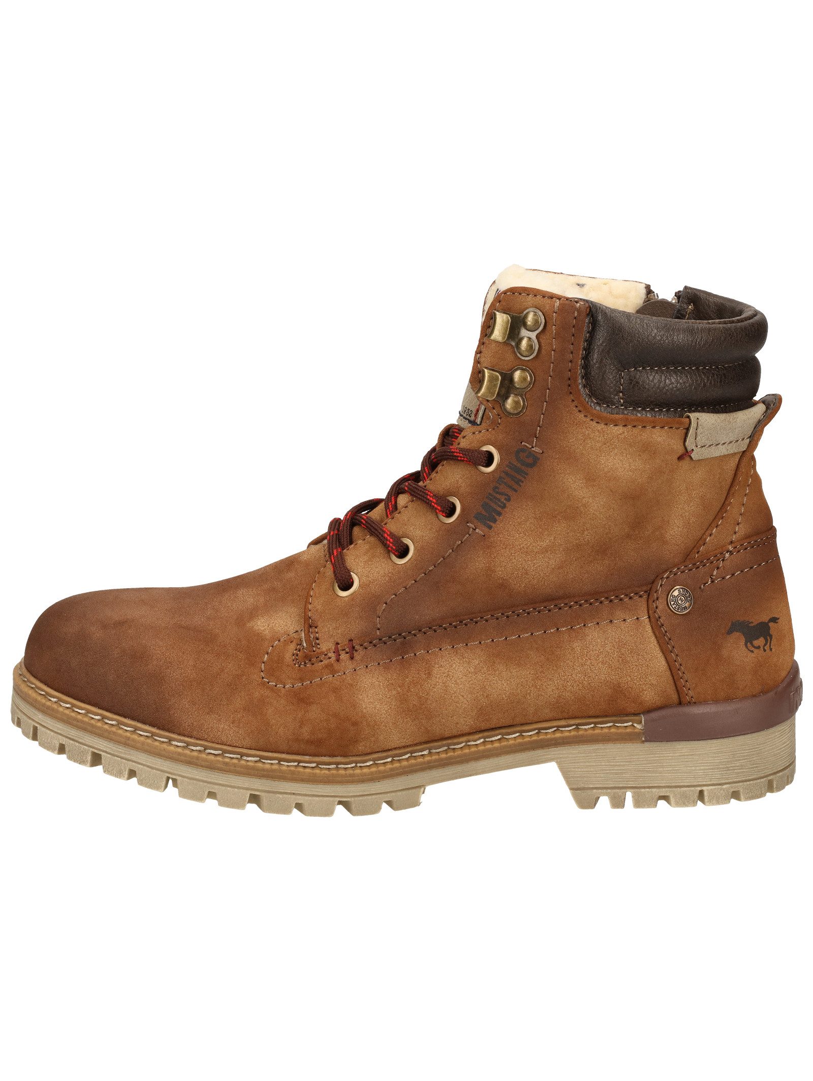 MUSTANG Stiefelette Lederimitat . Schnürstiefelette