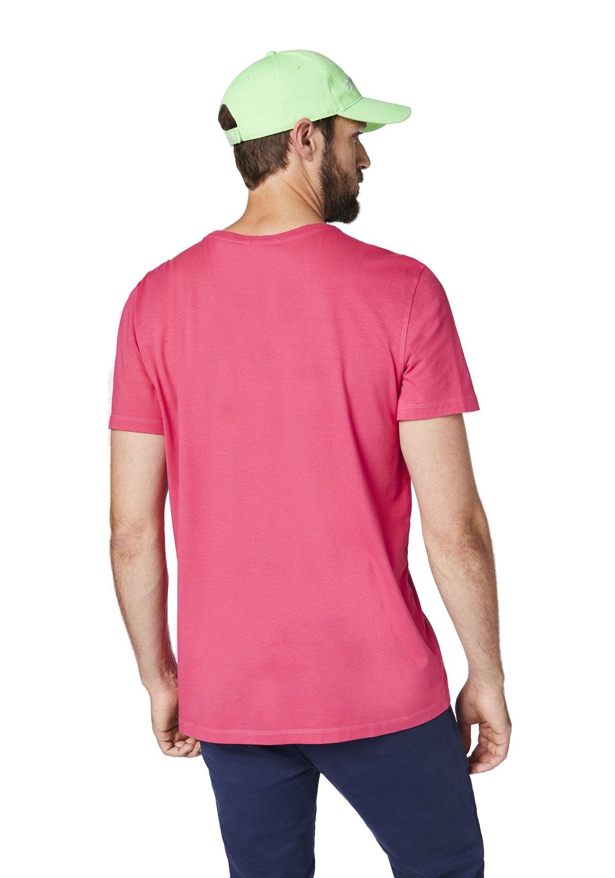 Rundhals, - Baumwolle SABANG, Herren T-Shirt Chiemsee Pink T-Shirt