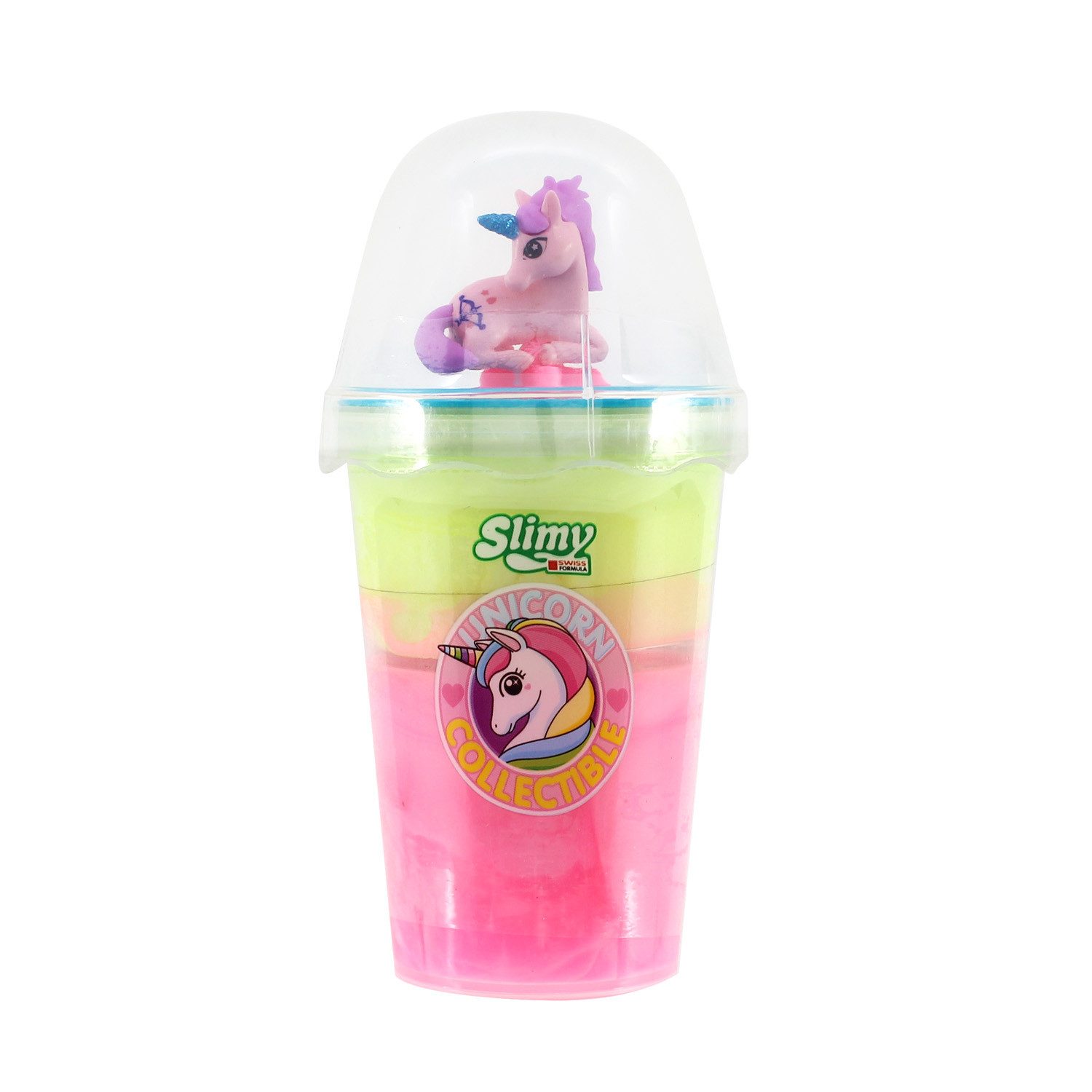 Slimy® Knete Unicorn Collectible (1-tlg), 155g Original Slimy Slime Spielmasse mit Sammelfigur