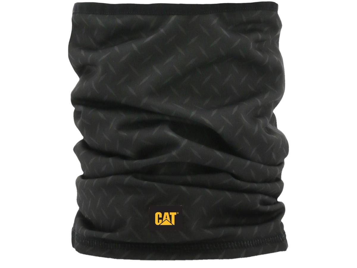 CAT Halstuch Schlauchschal Fleece schwarz, Multifunktionstuch schwarz