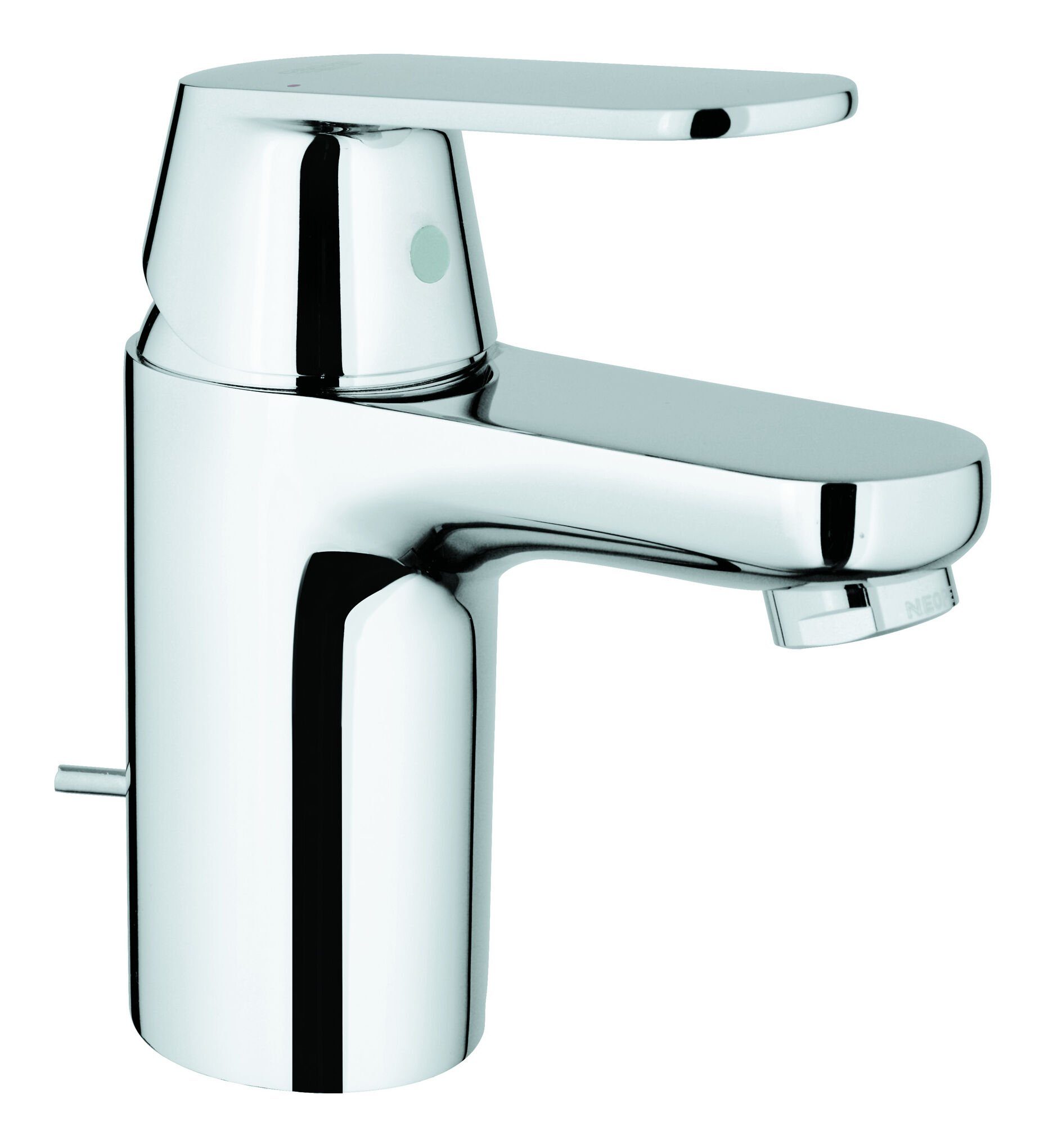 Grohe Waschtischarmatur Eurosmart Cosmopolitan Einhand Niederdruck mit Zugstangen-Ablaufgarnitur S-Size - Chrom