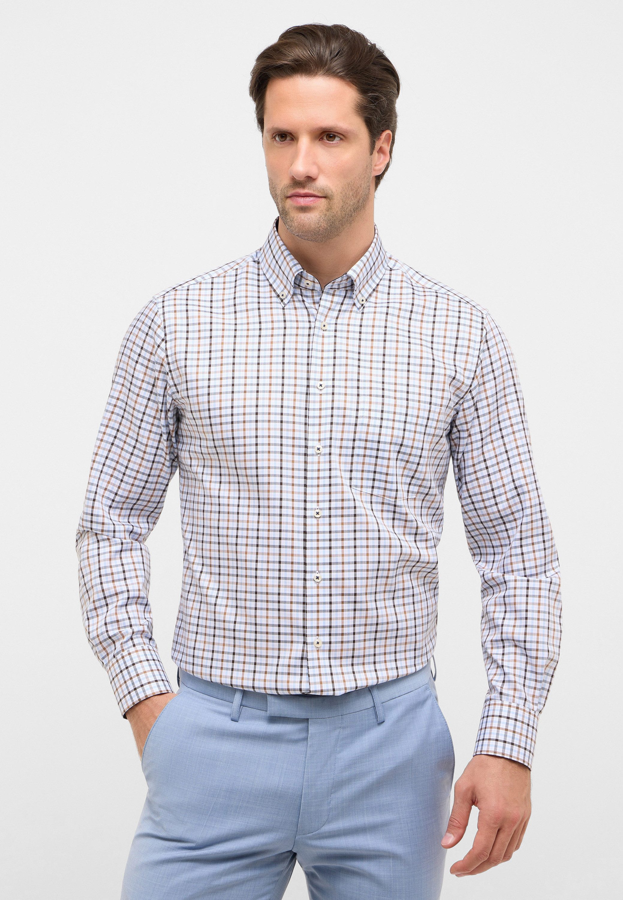 Eterna Langarmhemd MODERN FIT NON IRON (bügelfrei) günstig online kaufen