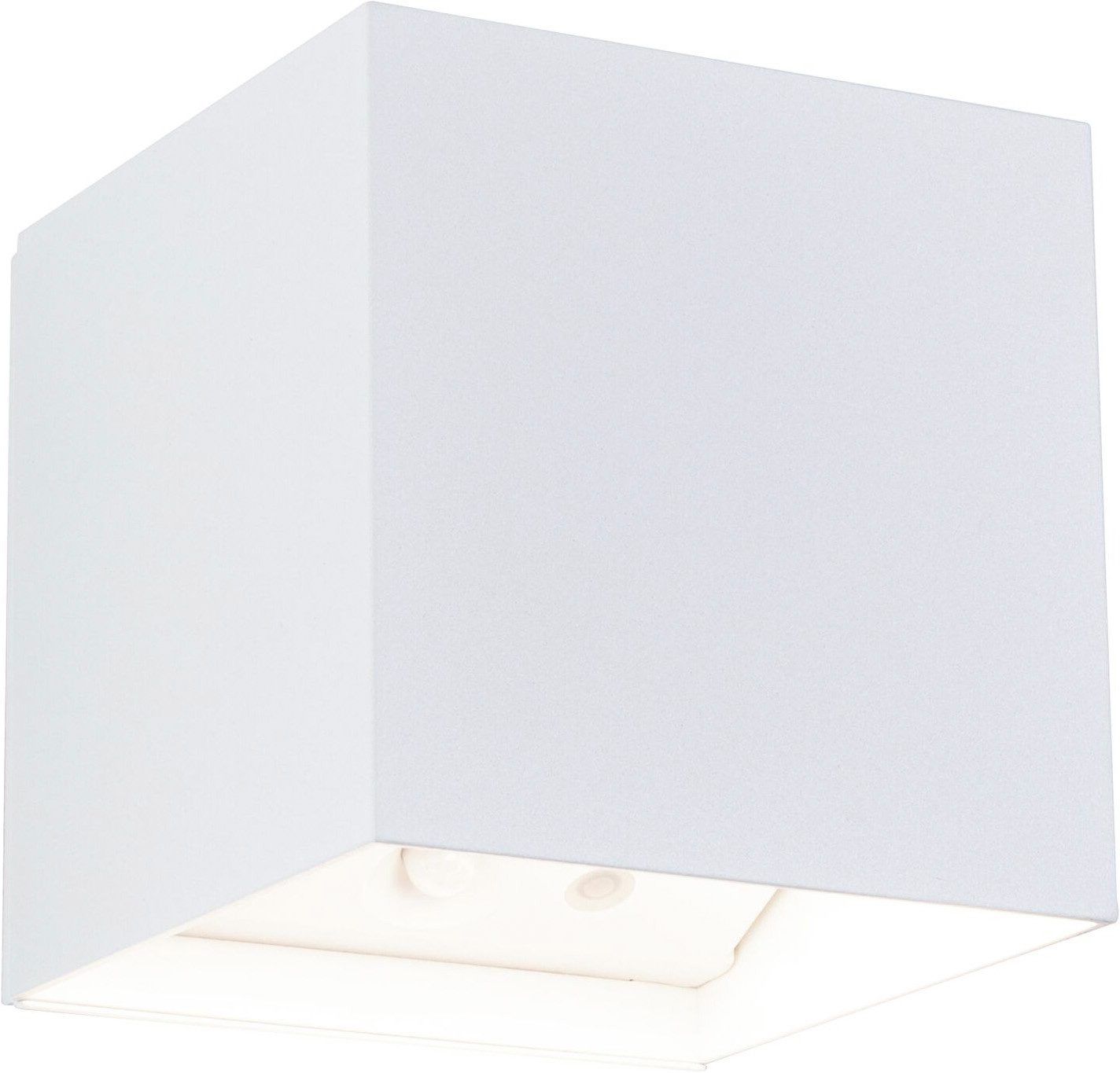 Paulmann LED Wandleuchte Nyara IP44 2W, USB-Ladefunktion, LED fest integriert, Dämmerungsgesteuerter Bewegungsmelder (HF)