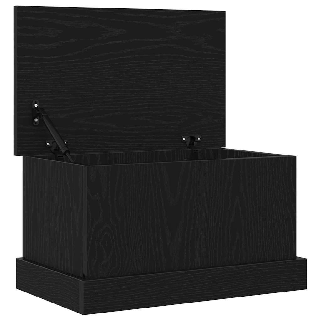 vidaXL Aufbewahrungsbox Aufbewahrungsbox Schwarze Eiche 50 x 30 x 28 cm Holzwerkstoff (1 St)