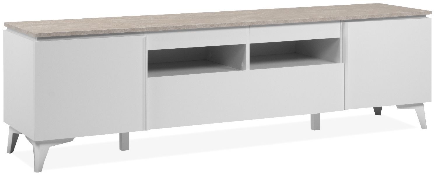 Finori TV-Board Bertrix 56A, Sandstein, weiß, günstig online kaufen