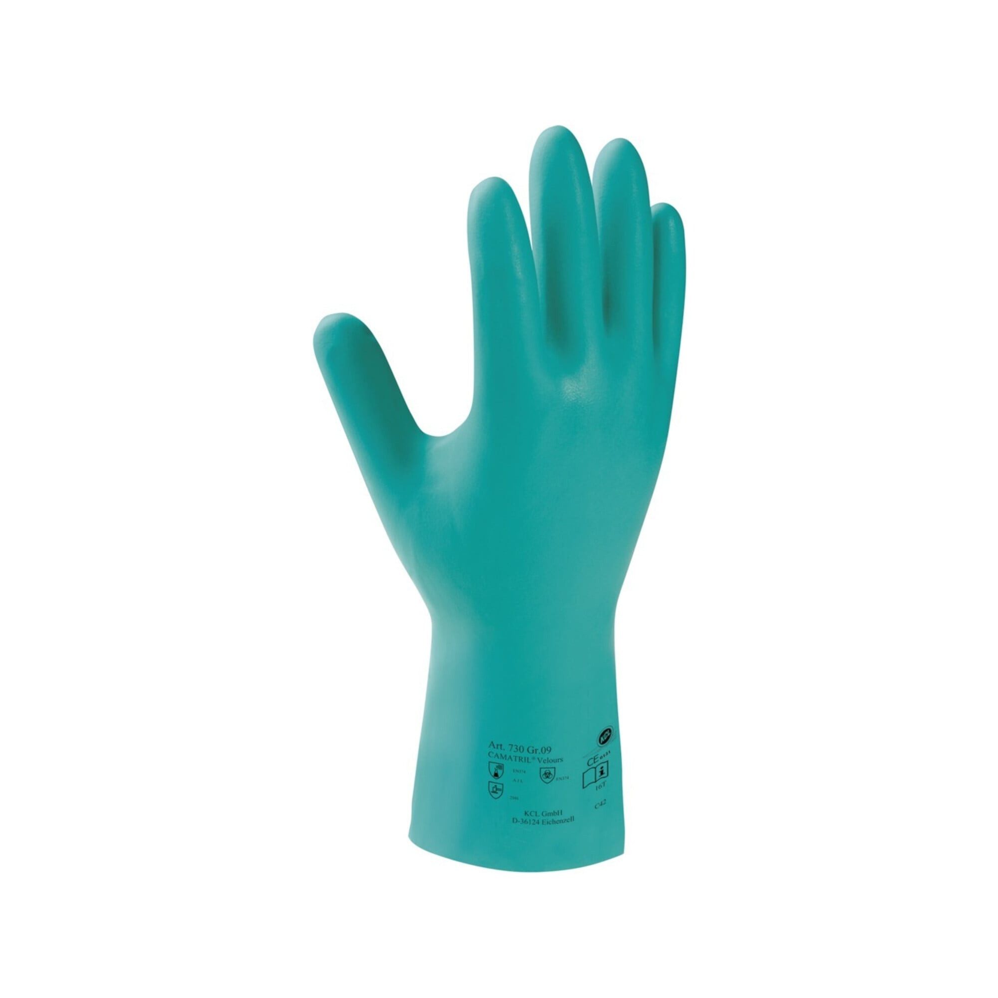 Honeywell Chemikalien-Schutzhandschuhe Chemiehandschuh Camatril Velours 730 Gr.10 grün EN 388,EN 374 Kat.III