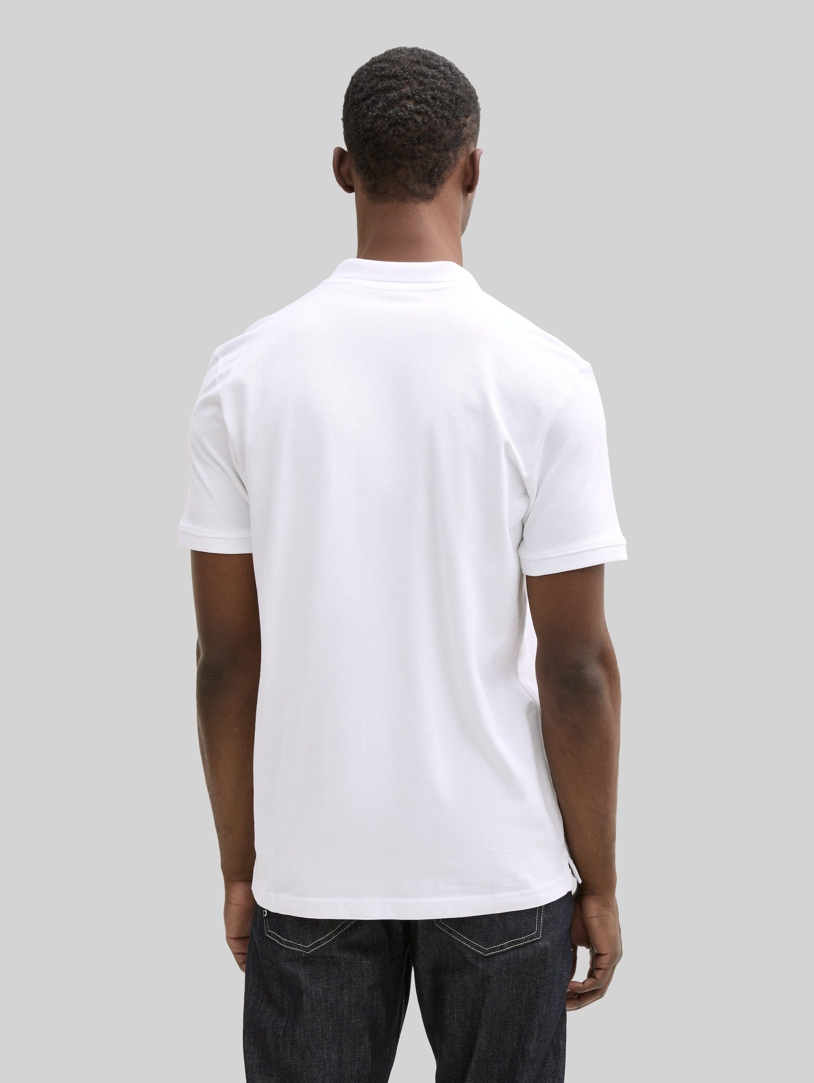 TOM TAILOR Denim Poloshirt Poloshirts (im Einserpack) Piqué Poloshirt aus Baumwolle