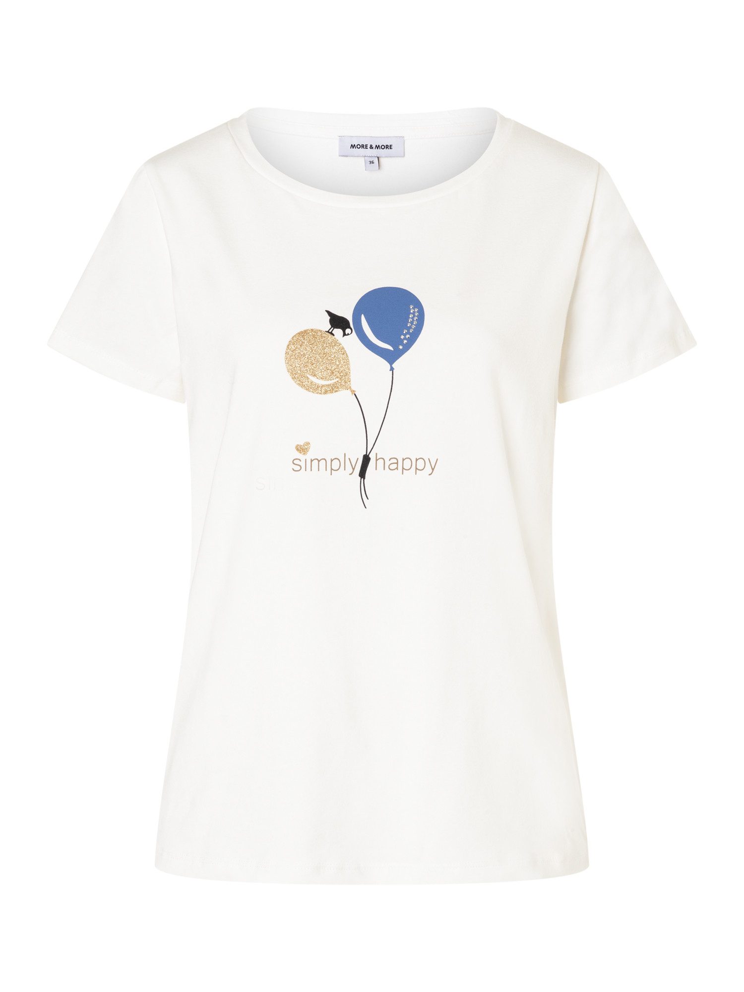 MORE&MORE Kurzarmshirt Baumwoll-Kurzarmshirt günstig online kaufen