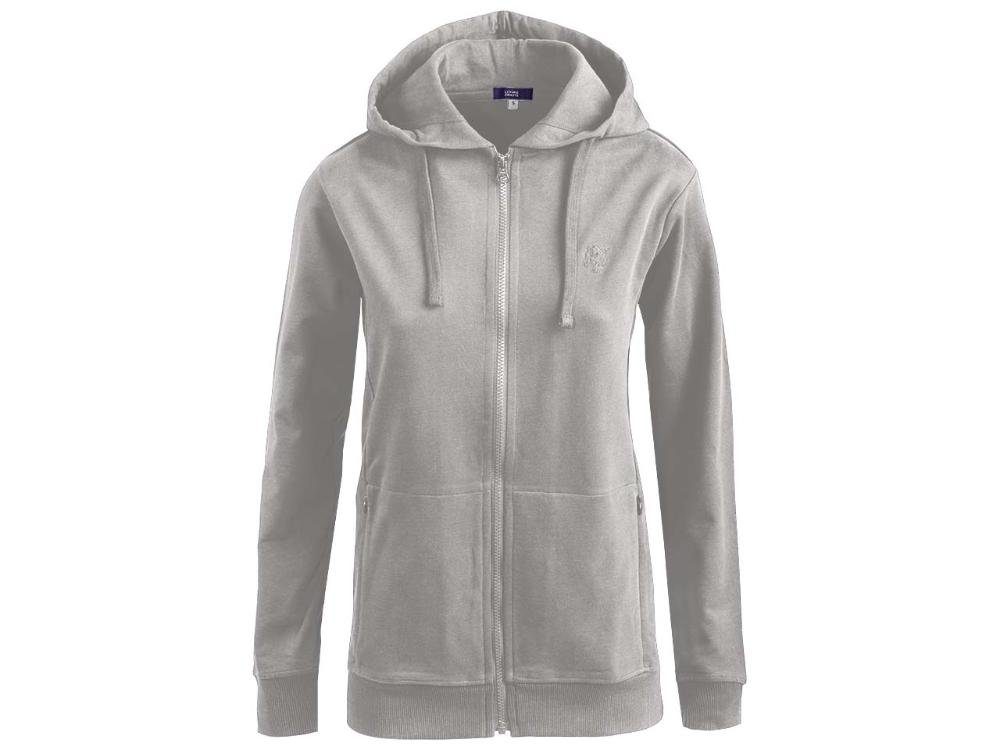 Kapuzensweatjacke Living Crafts Bio-Damen-Kapuzenjacke 'Lamina'