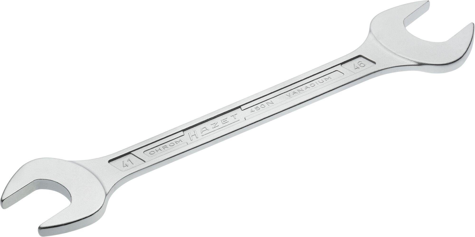HAZET Maulschlüssel Doppel-Maulschlüssel 450N-41X46 ∙ Außen Sechskant Profil ∙ 41 x 46 mm