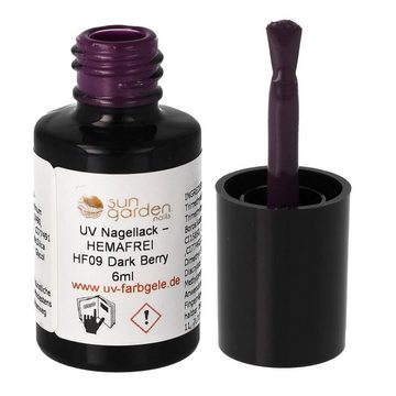 Sun Garden Nails Nagellack HF09 Dark Berry - UV Nagellack 6ml – HEMAFREI