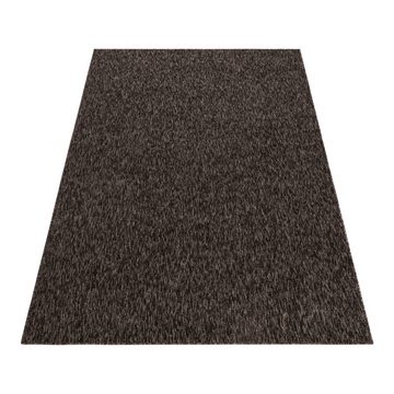 Schlingenteppich Unicolor - Einfarbig, Carpettex, Läufer, Höhe: 7 mm, Kurzflor Schlingen Teppich Wohnzimmer Einfarbig Modern