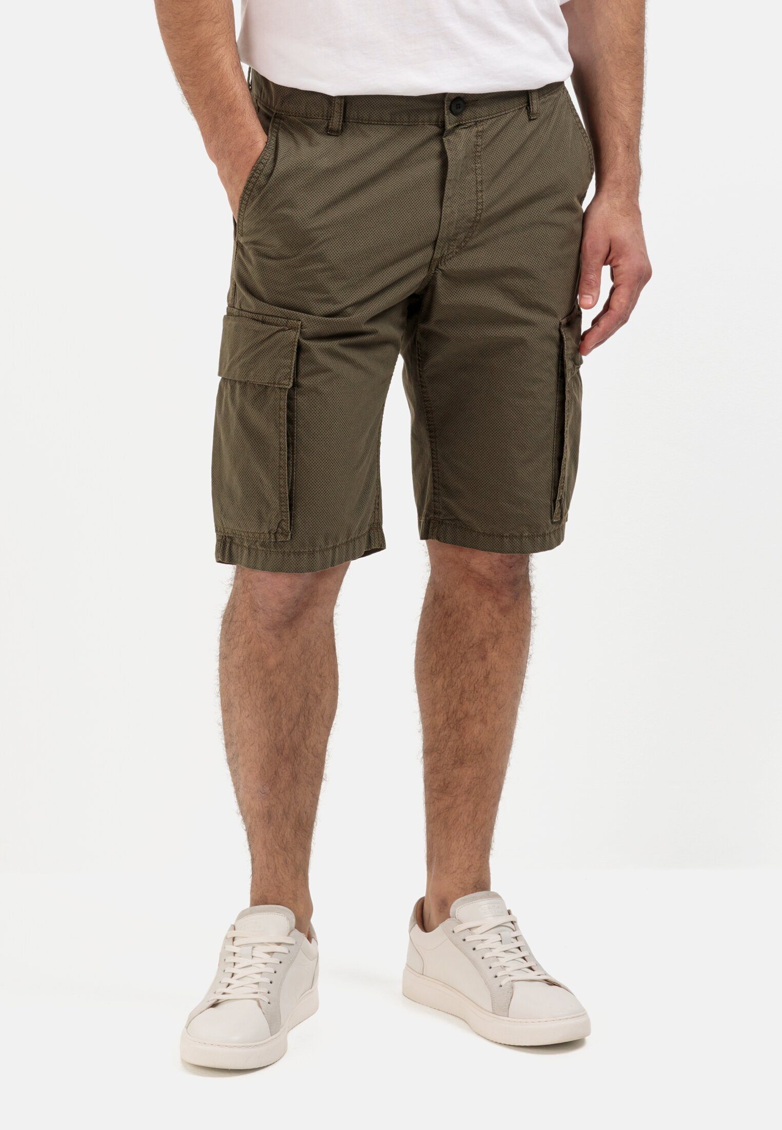 camel active Cargoshorts Regular Fit Oliv Braun