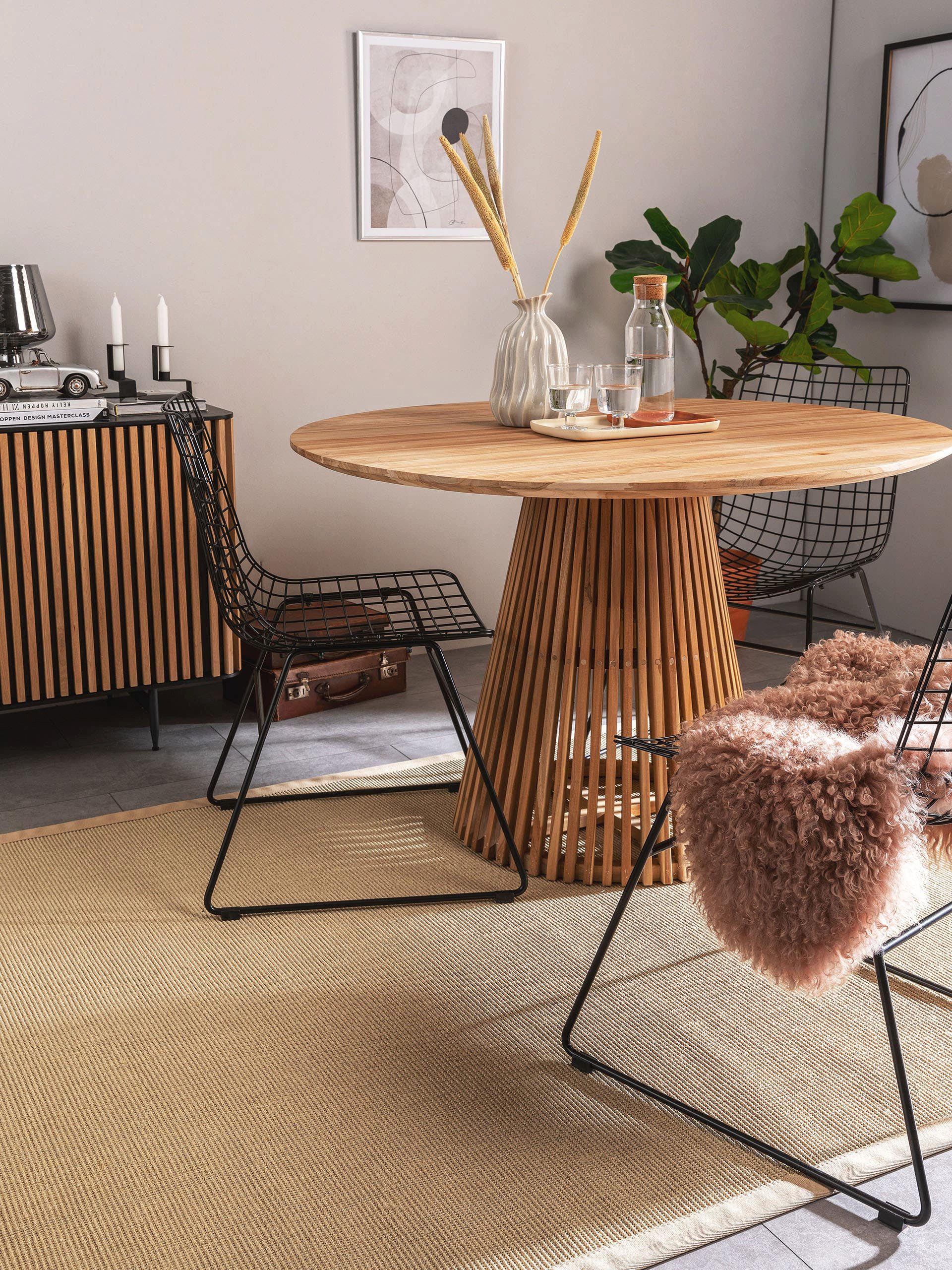 benuta Sisalteppich Sana, rechteckig, Höhe: 5 mm, 100% Sisal Naturfaser, Te günstig online kaufen