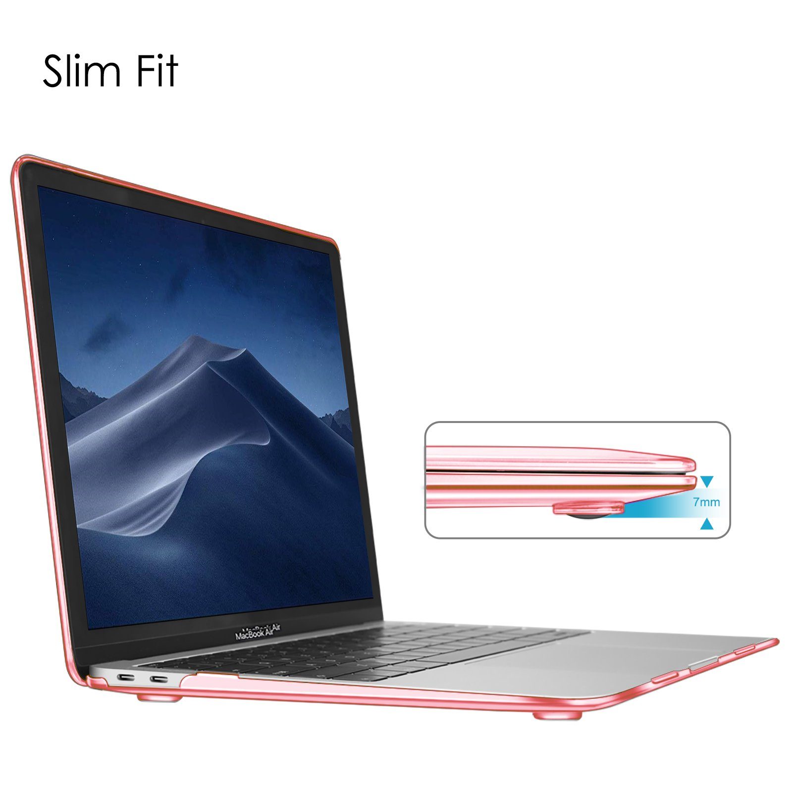 Fintie Laptop-Hülle kompatibel mit MacBook Air 13(2018-2020 Version) A2337(M1)/A2179/A1932, Ultradünne Hartschale Schutzhülle Snap Case