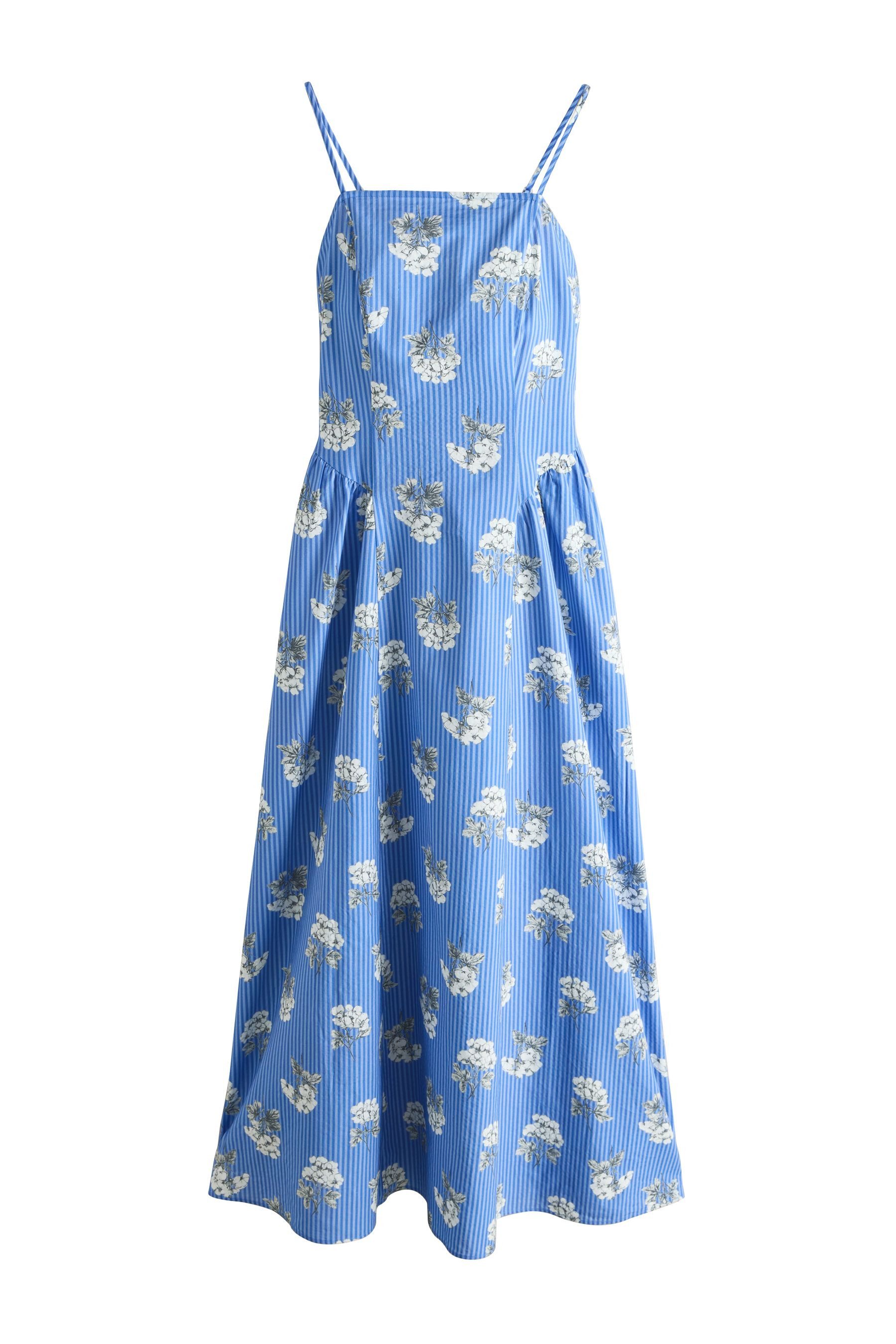Next Sommerkleid Sommerkleid mit schmalen Trägern und Baumwolle (1-tlg)
