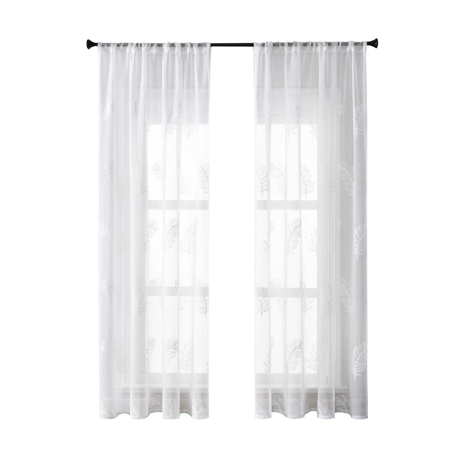 BYSURE Vorhang, Stangendurchzug (2 St), transparent, günstig online kaufen