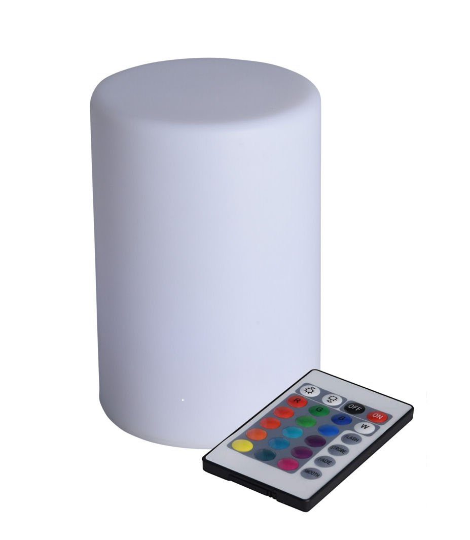 Spetebo LED Tischleuchte LED Lampe mit Fernbedienung - 15 x 10 cm, An / Aus / Farbwahl, LED, wählbar, inkl. Fernbedienung
