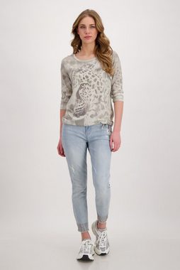 Monari Longsleeve Shirt mit Leopardenmuster