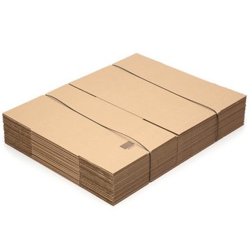 KK Verpackungen Versandkarton, 5 Umzugskartons 500 x 400 x 300 mm Postversand Warenversand Wellpappkartons Braun