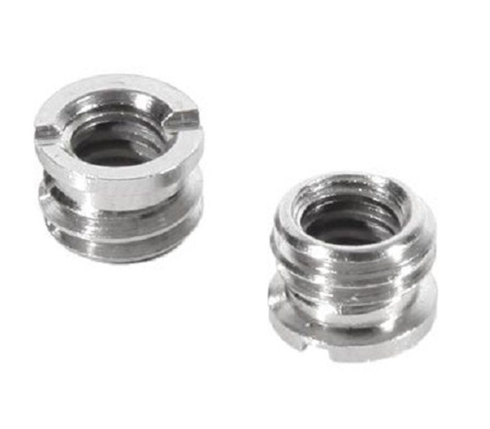 ayex 2 Stück ayex Gewindeadapter (wandelt 1/4" Gewinde zu 3/8" Gewinde) Kamerastativ