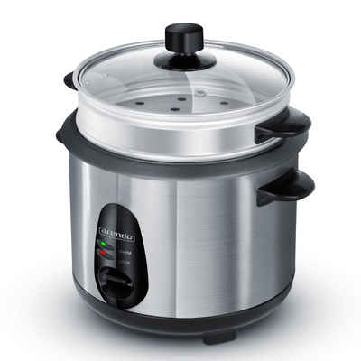 Arendo Reiskocher, 400 W, Reiskocher mit automatischer Koch und Wärm Funktion EDO 1 Liter