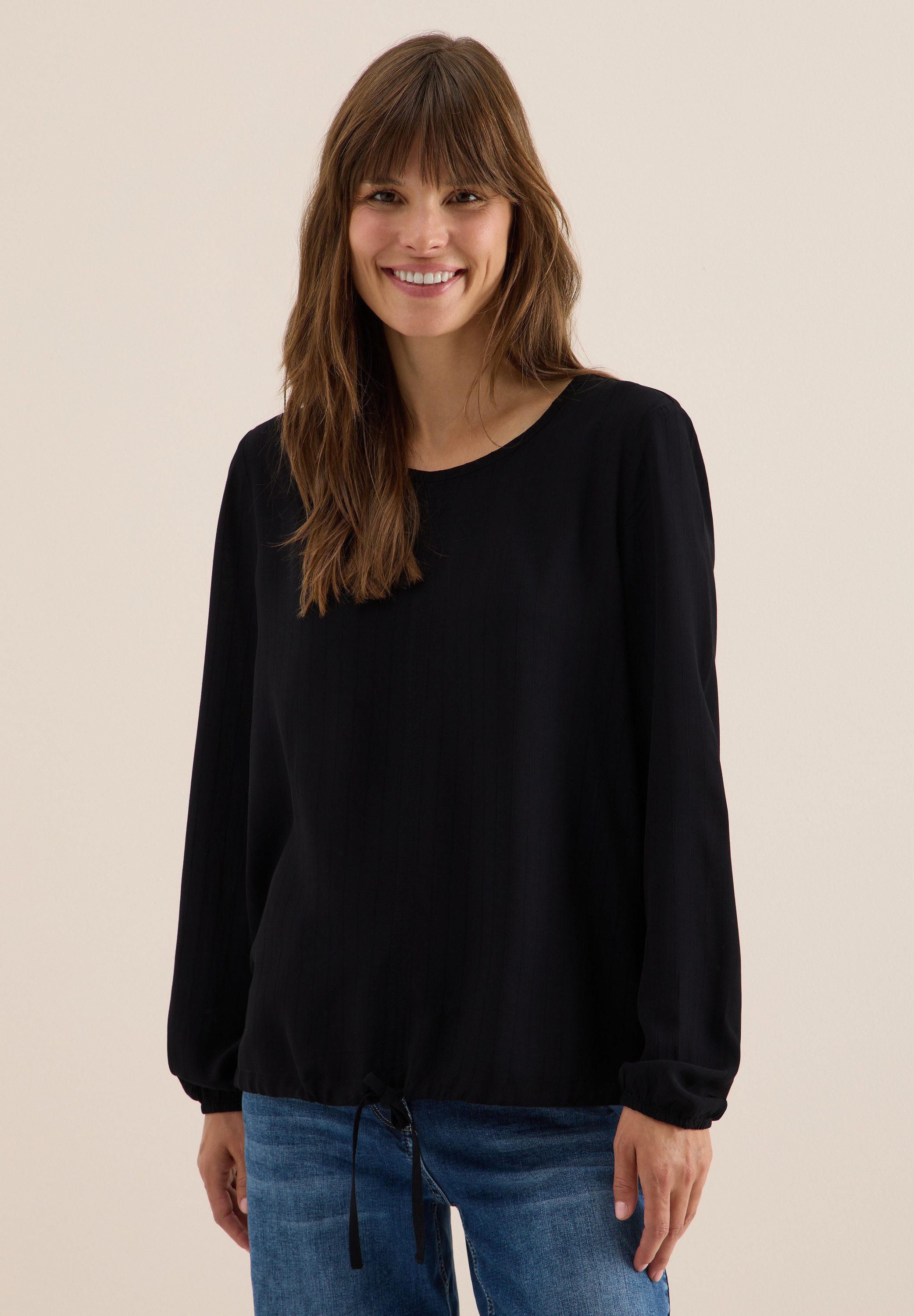 CECIL Langarmbluse aus softer Viskose günstig online kaufen