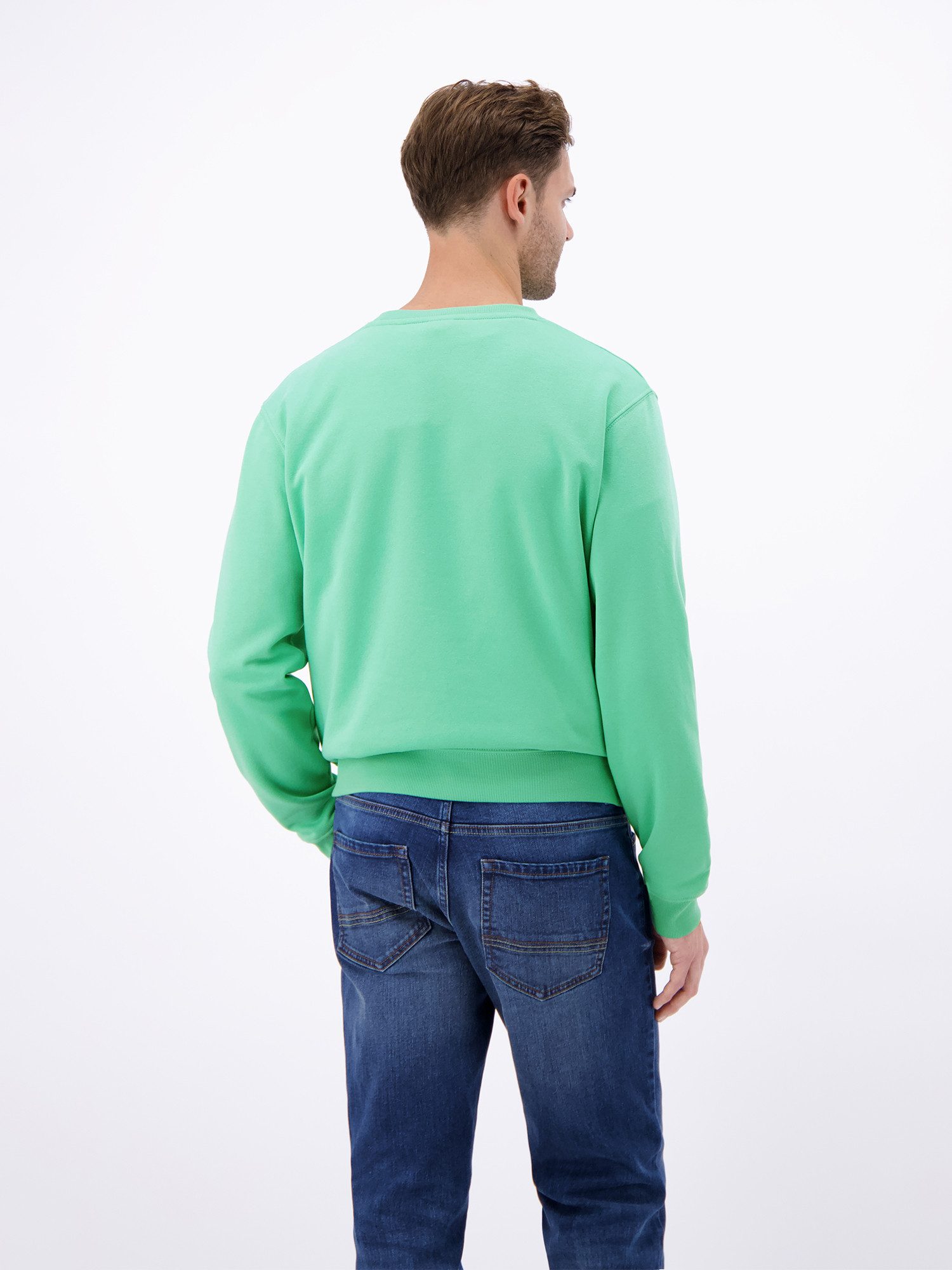 LERROS Sweatshirt Sweatshirt aus Baumwollmix, O-Neck