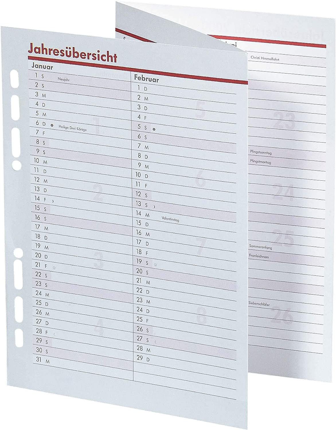 bsb-obpacher Ringbuchkalender BSB Ersatzkalendarium A5 Jahresplaner 2027 (02-0570)