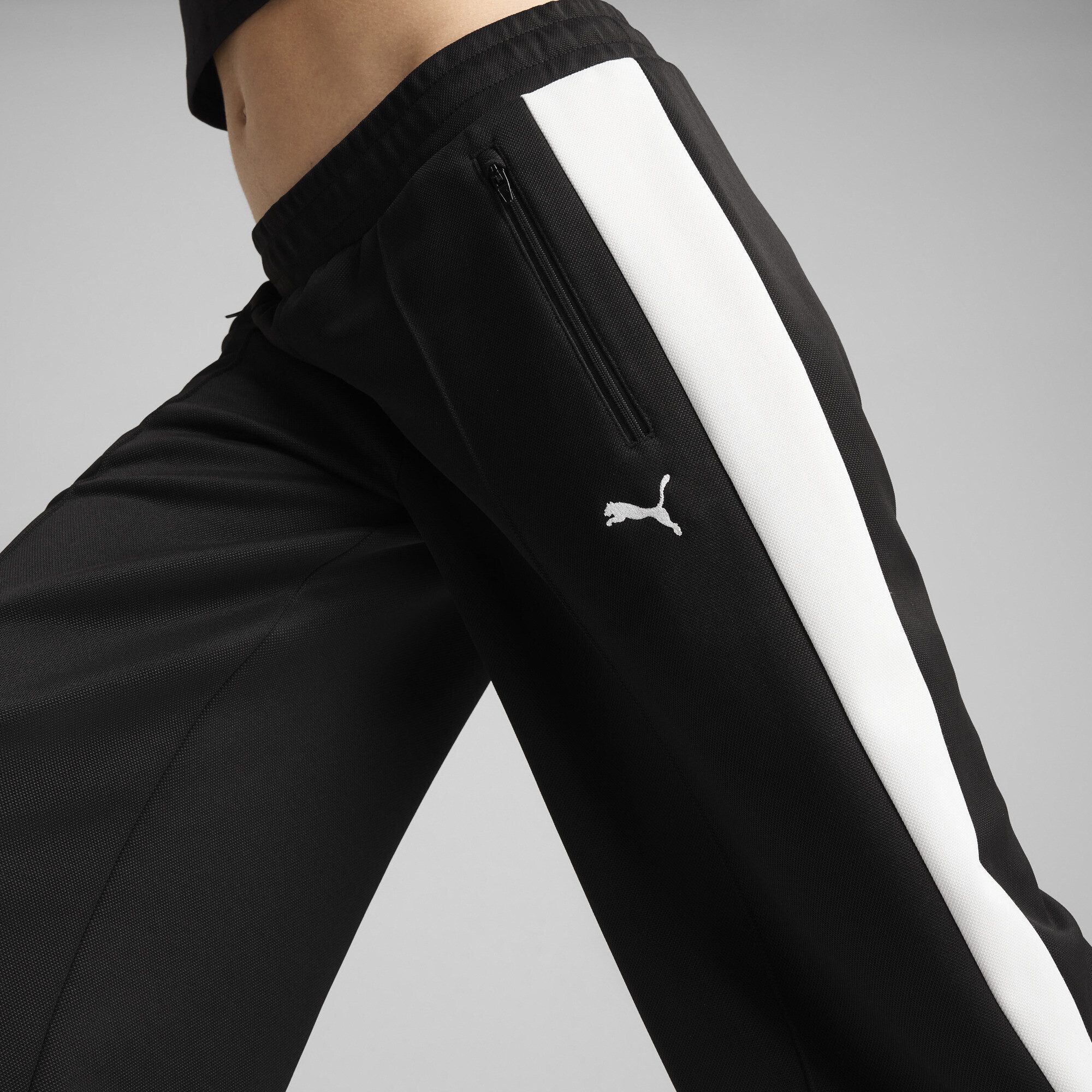 PUMA Sporthose T7 Trainingshose mit niedrigem Bund Damen