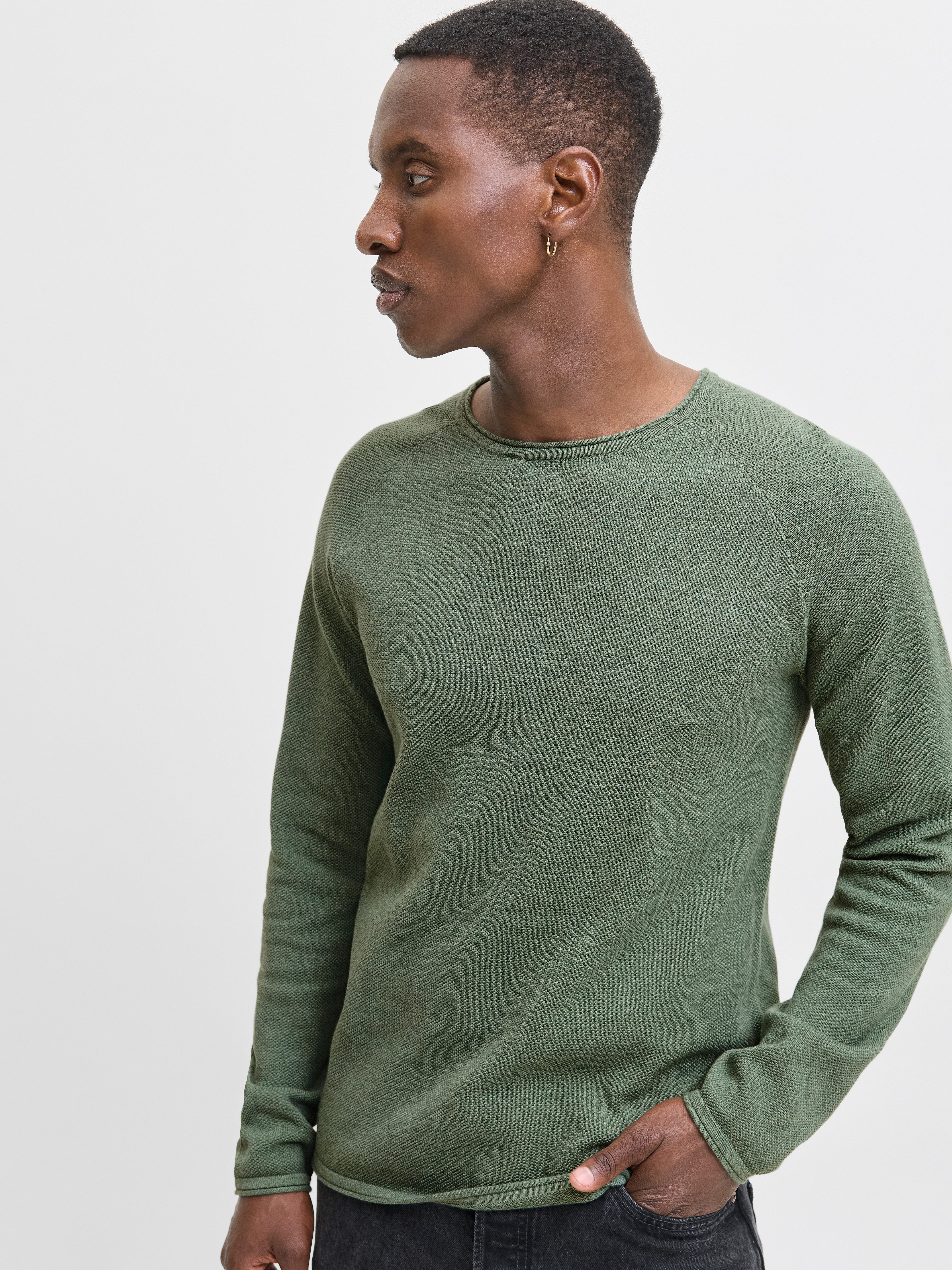 Jack & Jones Rundhalspullover JJEHILL KNIT günstig online kaufen