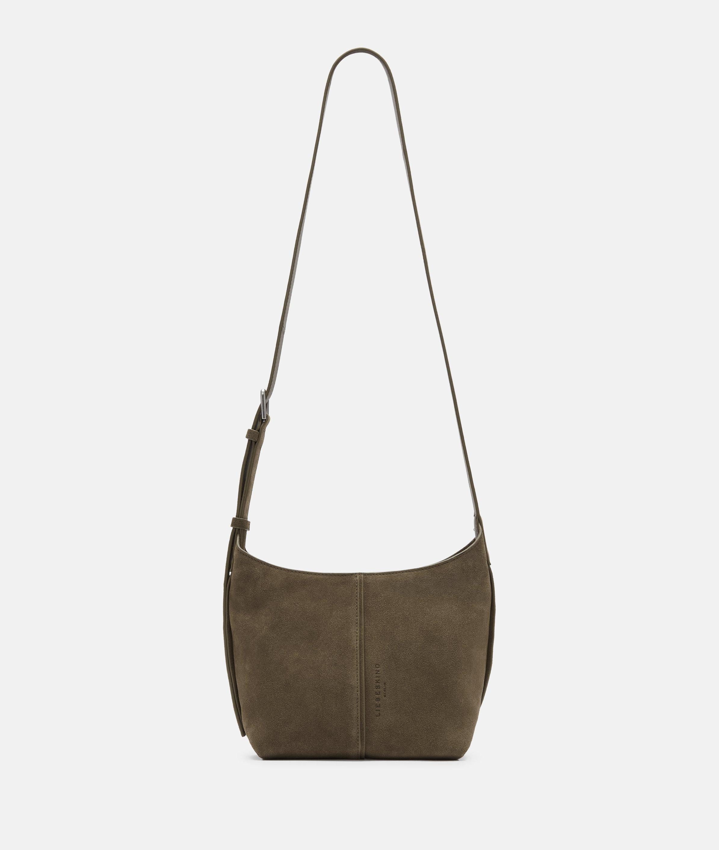 Liebeskind Berlin Umhängetasche Crossbody, Handliche Umhängetasche aus weichem Veloursleder
