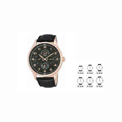 Pulsar Quarzuhr Pulsar Herrenuhr Pulsar PW9002X1 44mm Armbanduhr Uhr Schwarz