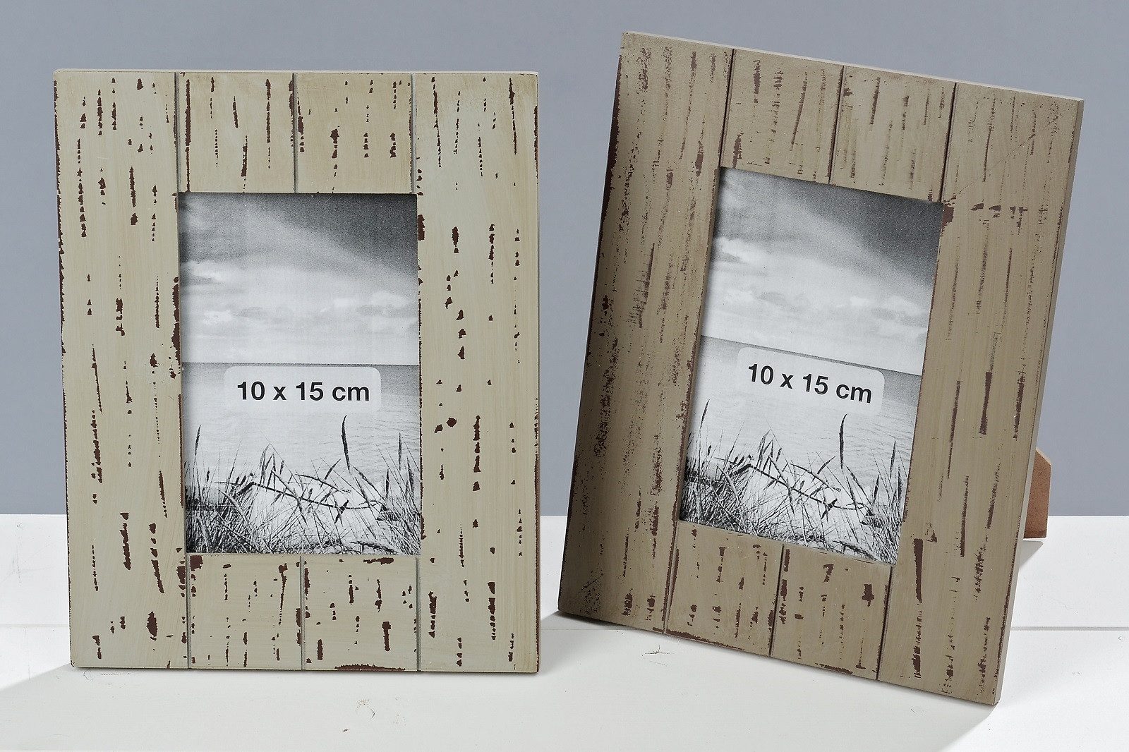 BOLTZE GRUPPE GmbH Bilderrahmen Bilderrahmen Foto Fotorahmen grau/braun 10x15 cm MDF Stückpreis