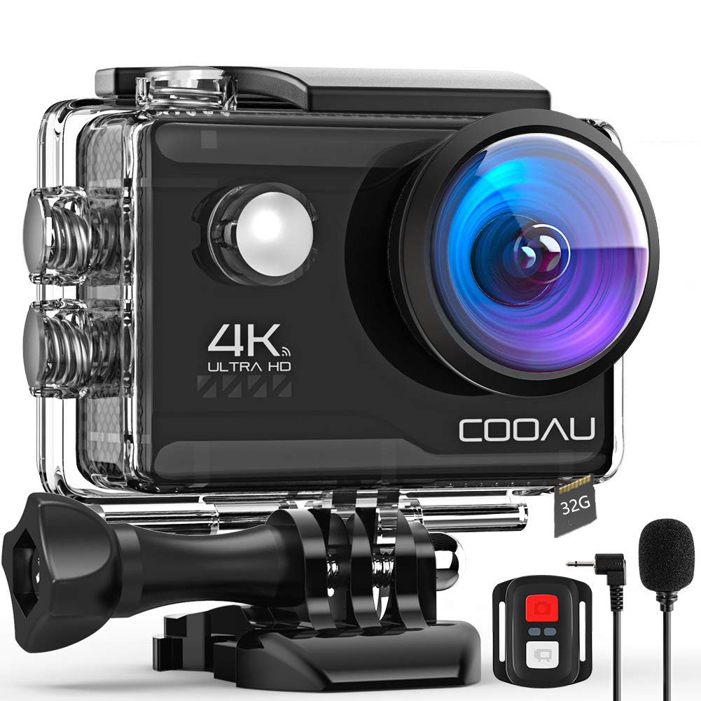 Action Cam 4K Unterwasserkamera 40M Wasserdicht 20MP mit 32G Karte Action Cam