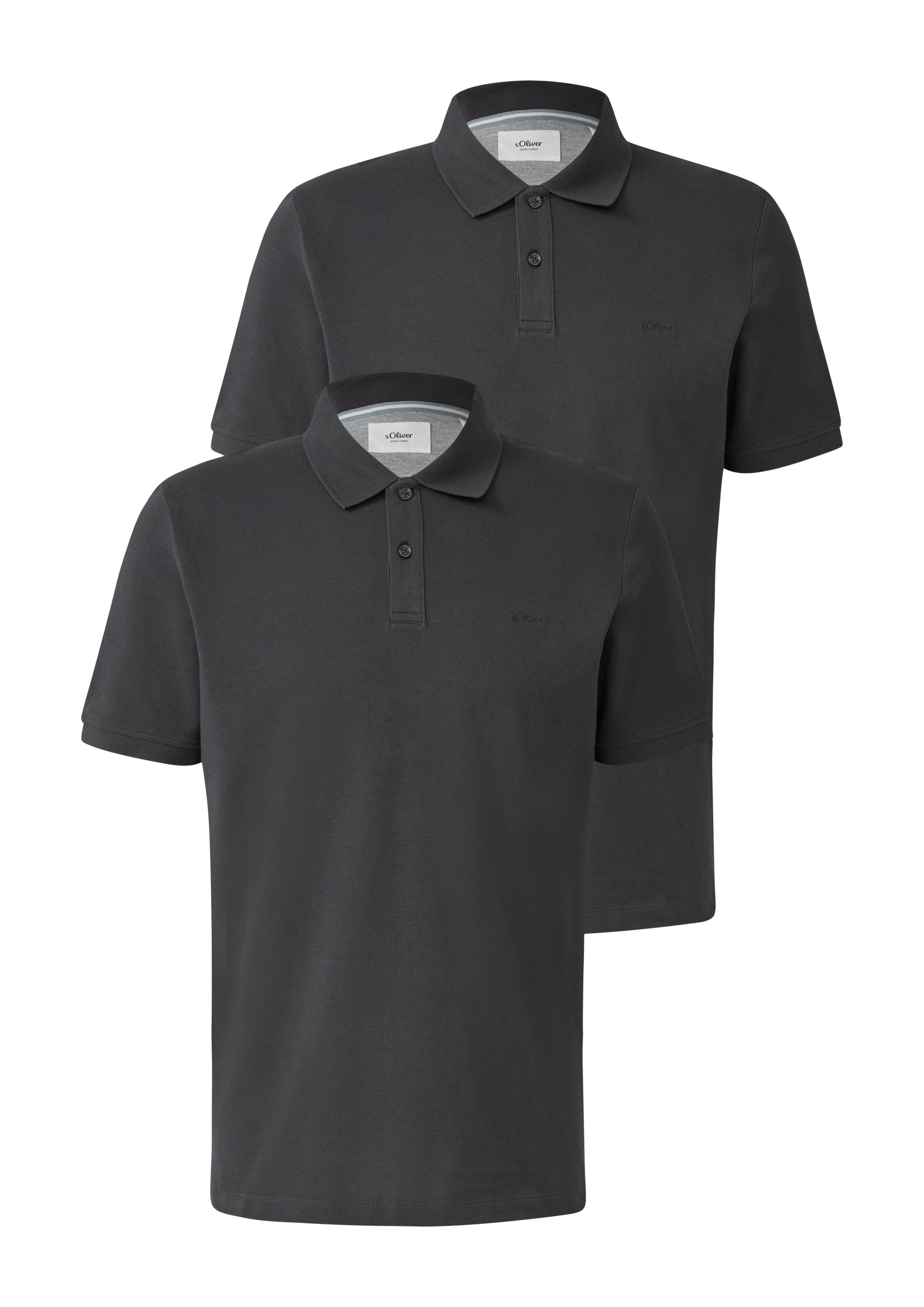 s.Oliver Poloshirt (Packung, 2-tlg) mit Logo günstig online kaufen